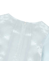 グロッシーフリルトップス _ SKY BLUE