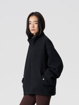 FMACM Wool-Blend Tweed Rectangular Pocket Jacket