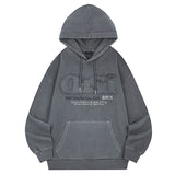 ODSDピグメントダメージオーバーサイズフィットパーカー-グランジ