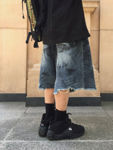 Checka Dirty Oil バミューダデニムパンツ 2C