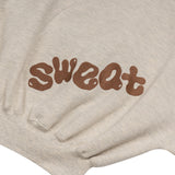 SW LOGO CROP ZIP UP HOODIE - YELLOW MELANGE