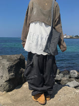 washing cargo denim pants