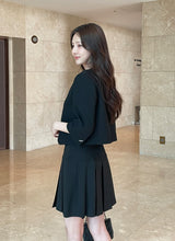 Luman Three Quarter Crop Tweed Jacket