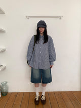 ヤンポオーバーチェックシャツ