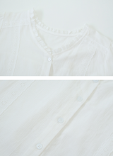 #AR Frill Lace Pintuck Blouse