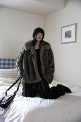 Berlin over fur jacket