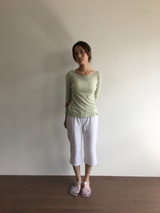Over-banded Capri Pants (3color)