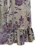 (3color) Rose Velvet Frill Midi Skirt
