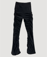 FLARE GATHER SLACKS PANTS