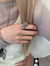 [Influencer] Silver grapes ring