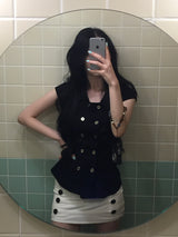 Muse Double Button Tee
