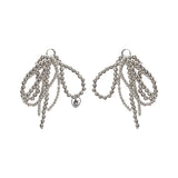 Silver Beads Shoe Charm