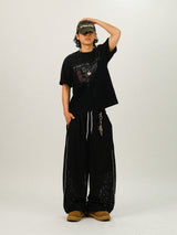 LU Gradation Vintage Printing 1/2 T