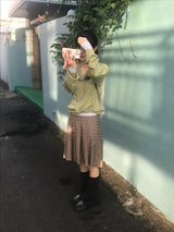 リブヴィンテージチェックスカート