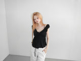 cats lace bra top(2 color)