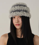  mix fur hat  (gray mix)
