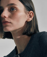 [925 silver] Deux.silver.183 / fort earring (gold)