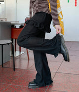 Beaunish Frill Layered Banding Skirt Pants