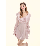 [GirlyFancyClub] Custom Special Pink Fairy Spun Ruffle Dress