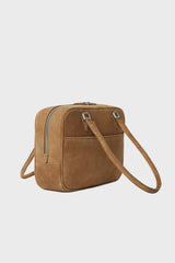 BROSCHE BAG SUEDE CARAMEL