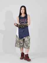 チームNYXバスケットボールスリーブレス (NAVY)