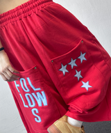 Lett Contrast Letter Tattoo Patch Short-Sleeve Tee 3color