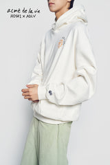 24FW HOSHI X ADLV タイガースケッチ フーディ クリーム