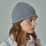 VA Curved Oval Metal Roll-Up Beanie / Melange Gray
