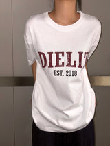 Devil Letter Tattoo Graphic Oversized T-Shirt 3color