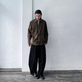 Mist Brown Zip Shirt Jacket