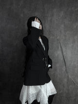 pocket basic striped jacket