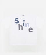 オーバーサイズシャインアップリケTシャツ [ワイン]