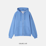 two way hood zip up