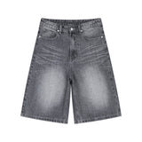 BTB : WAVE WASHING BERMUDA SHORTS [GRAY CORE] [UNISEX]