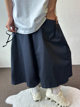 Courtney Rivet Slit Balloon Bermuda Shorts 3color