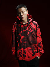 RTVG(RETROVEGAS) Chinese dragon fonts pullover hoodie