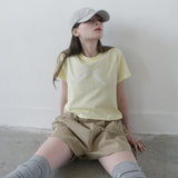 Beige Big Pocket Short