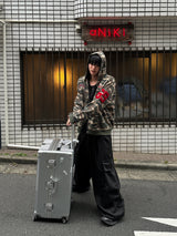 VER PATCH NUMBERING CAMO HOODED ZIP-UP