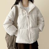 Basic High-Neck Padded Jumper
