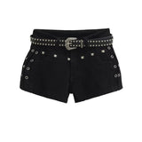 Rivia Stud Belt Shorts