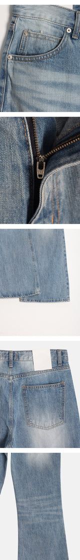 [Unisex] All brush flare denim pants