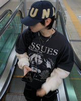ISSUES Layered Over Long Sleeve T-Shirt 3C