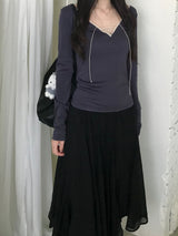 Karin Lace Eyelet T-shirt (3 colors)