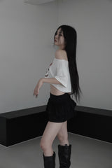レオパードラブオフショルダーT (2color)