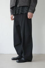 sculpted curved pants