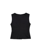 Button vest [Black]