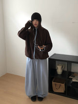 Dekan Fleece Back Pocket Banding Wide Pants