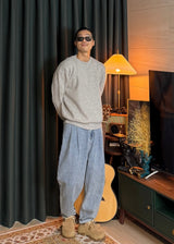 [virstyle original] INKKI two tuck Balloon Tapered Denim Pants 4COLOR