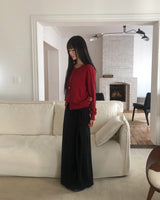 Erion Tie Shirred Long Skirt