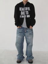 5-Button Fly Flared Denim Pants